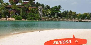 where is sentosa island located in singapore?